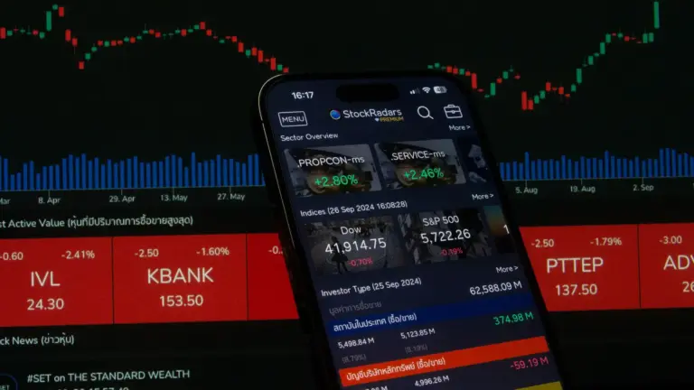 what are blue chip stocks illustrated with a finance-themed photo