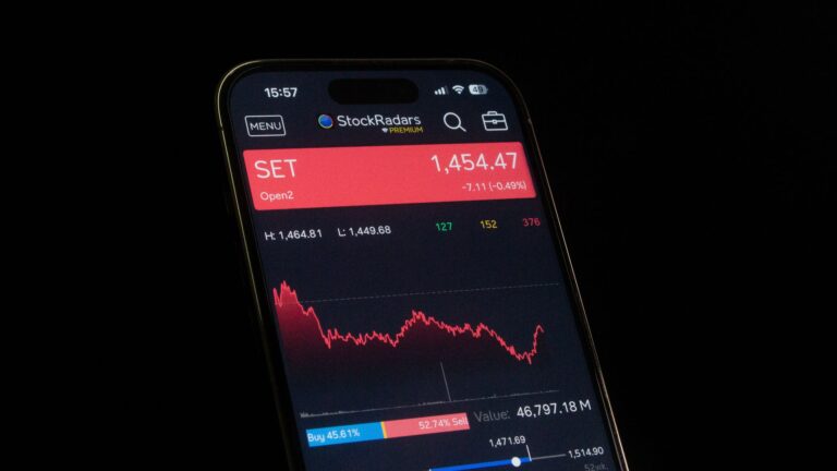 what is a stock index illustrated with a finance-themed photo
