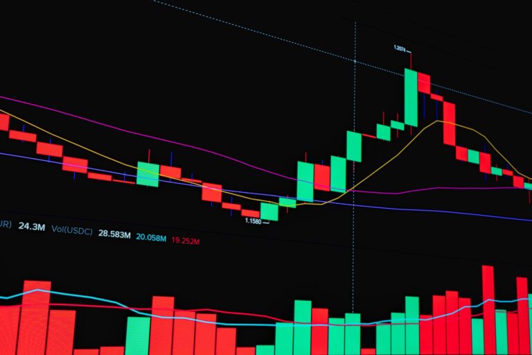 what is the stock market illustrated with a finance-themed photo